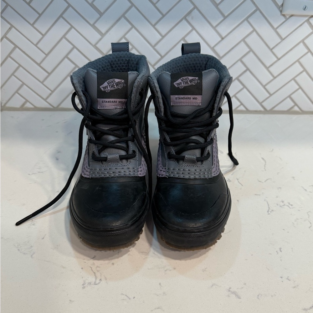 Vans Black and Gray Lace Up Boots
